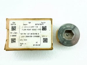 WN 06764709/A 1 1/2-11.5 NPTF 7/8 FLUSH MOUNT SOCKET PIPE PLUG